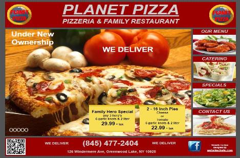 Planet Pizza - Greenwood Lake NY